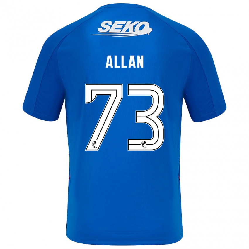 Niño Camiseta Connor Allan #73 Azul Oscuro 1ª Equipación 2024/25 La Camisa Argentina