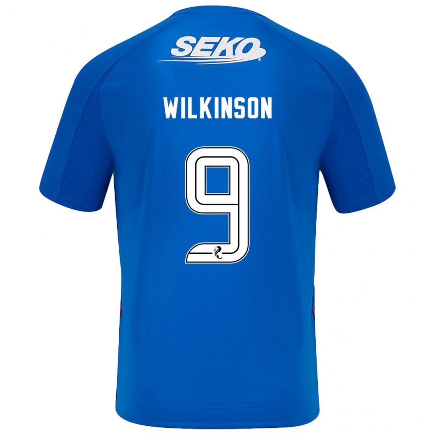 Niño Camiseta Katie Wilkinson #9 Azul Oscuro 1ª Equipación 2024/25 La Camisa Argentina