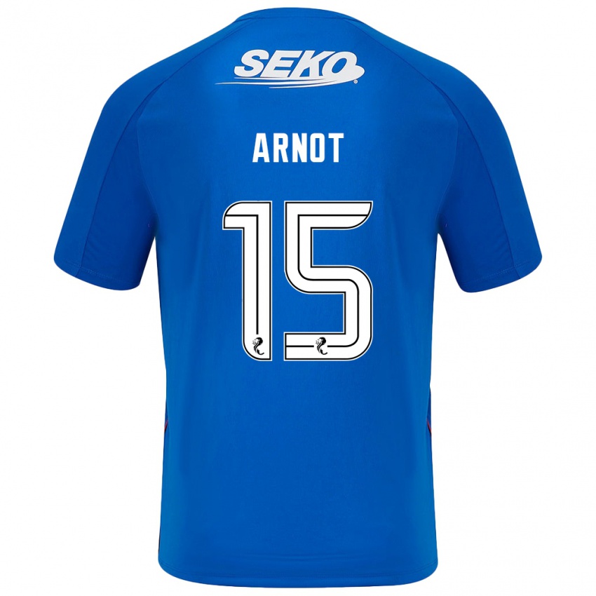 Niño Camiseta Elizabeth Arnot #15 Azul Oscuro 1ª Equipación 2024/25 La Camisa Argentina