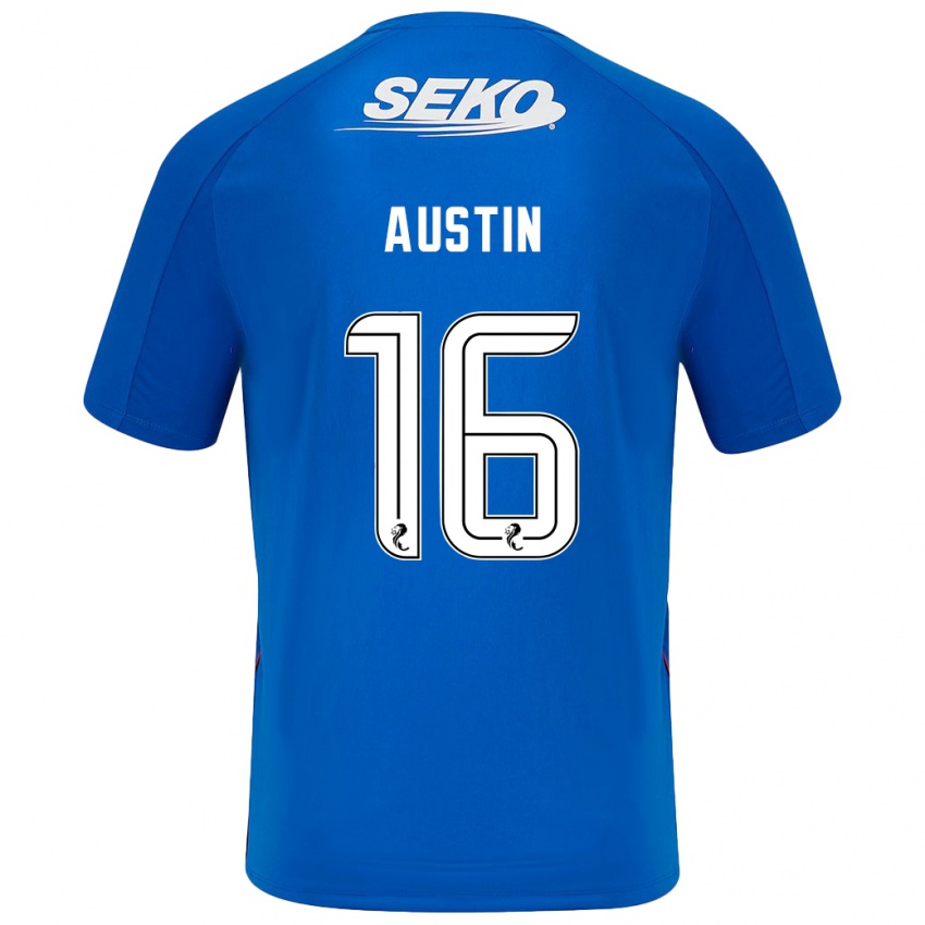 Niño Camiseta Eilidh Austin #16 Azul Oscuro 1ª Equipación 2024/25 La Camisa Argentina