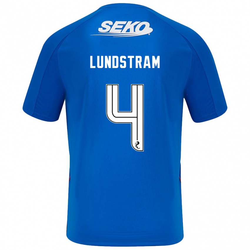 Niño Camiseta John Lundstram #4 Azul Oscuro 1ª Equipación 2024/25 La Camisa Argentina