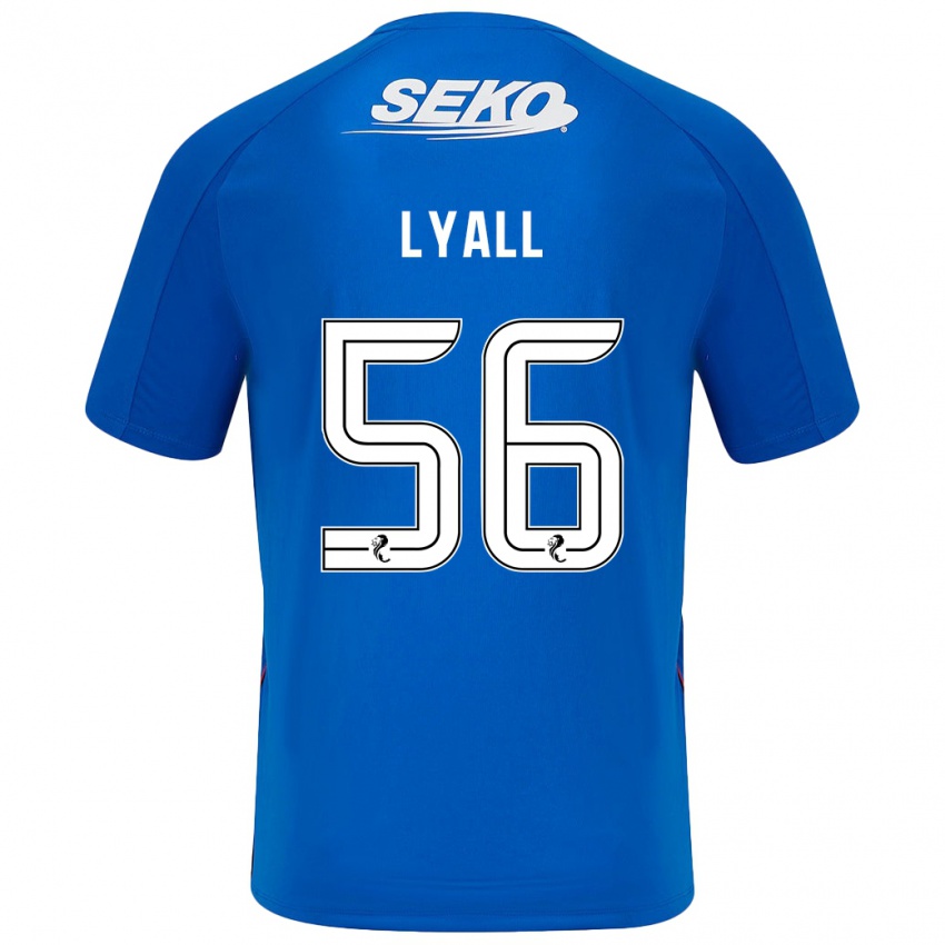 Niño Camiseta Arron Lyall #56 Azul Oscuro 1ª Equipación 2024/25 La Camisa Argentina