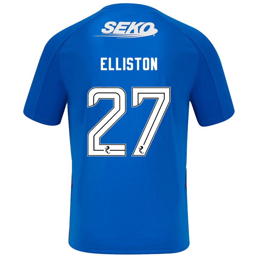 Niño Camiseta Maddie Elliston #27 Azul Oscuro 1ª Equipación 2024/25 La Camisa Argentina