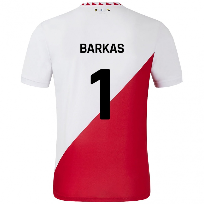 Niño Camiseta Vasilios Barkas #1 Blanco Rojo 1ª Equipación 2024/25 La Camisa Argentina