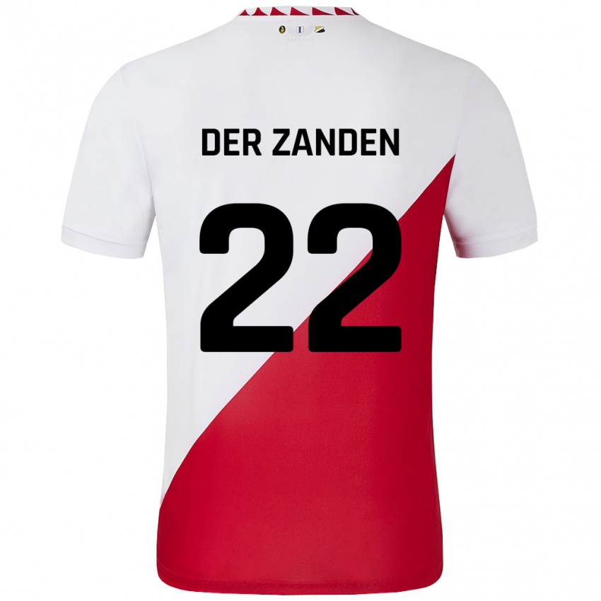 Niño Camiseta Iise Van Der Zanden #22 Blanco Rojo 1ª Equipación 2024/25 La Camisa Argentina