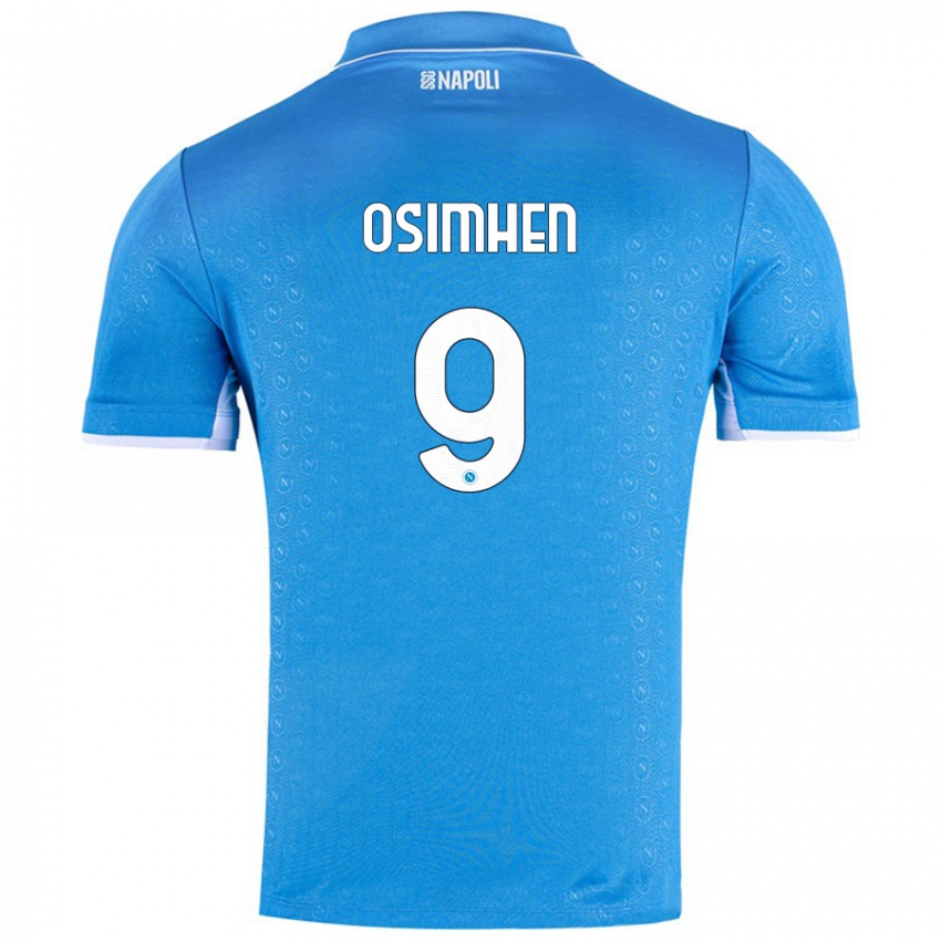 Niño Camiseta Victor Osimhen #9 Azul Cielo 1ª Equipación 2024/25 La Camisa Argentina