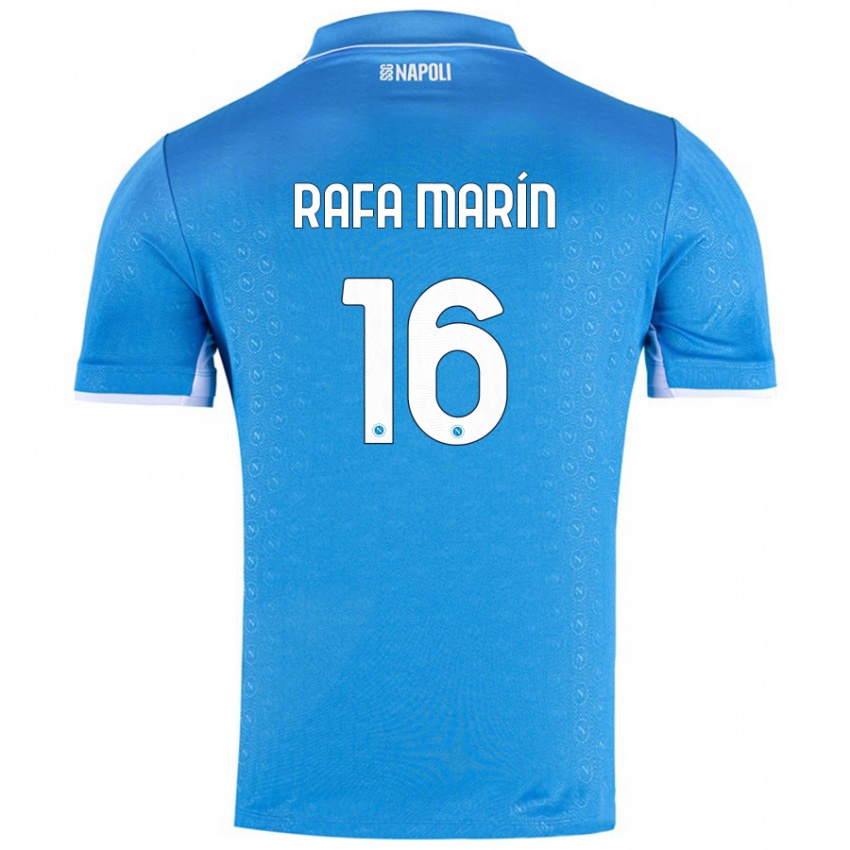 Niño Camiseta Rafa Marín #16 Azul Cielo 1ª Equipación 2024/25 La Camisa Argentina