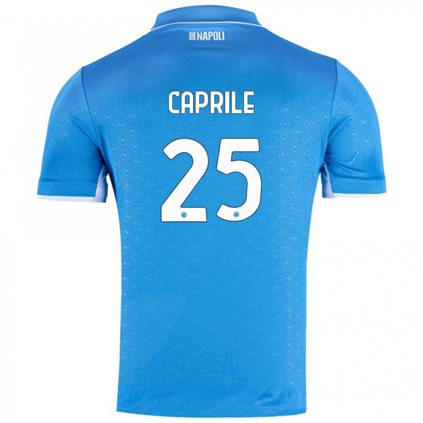 Niño Camiseta Elia Caprile #25 Azul Cielo 1ª Equipación 2024/25 La Camisa Argentina