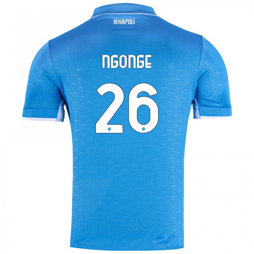 Niño Camiseta Cyril Ngonge #26 Azul Cielo 1ª Equipación 2024/25 La Camisa Argentina