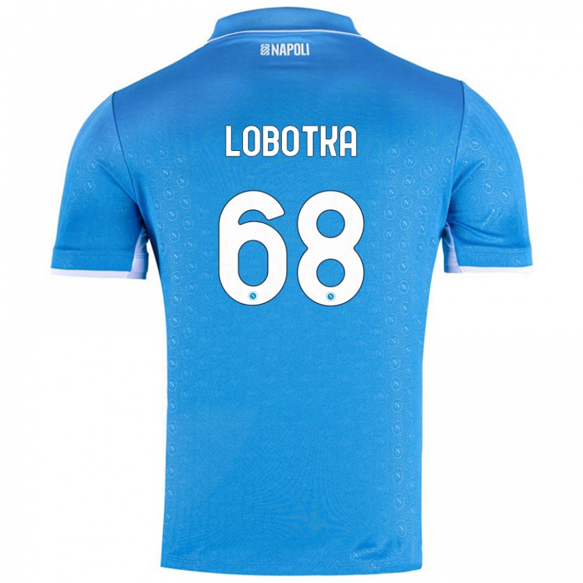 Niño Camiseta Stanislav Lobotka #68 Azul Cielo 1ª Equipación 2024/25 La Camisa Argentina