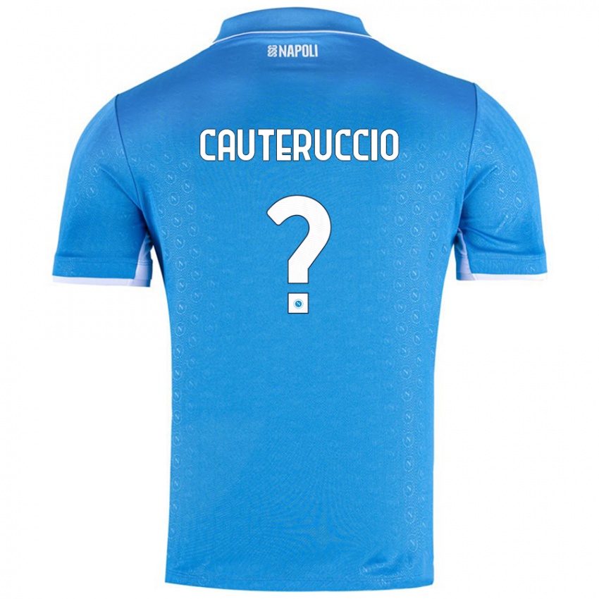 Niño Camiseta Walter Cauteruccio #0 Azul Cielo 1ª Equipación 2024/25 La Camisa Argentina