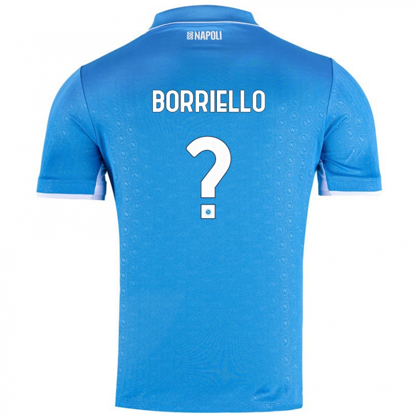 Niño Camiseta Salvatore Borriello #0 Azul Cielo 1ª Equipación 2024/25 La Camisa Argentina