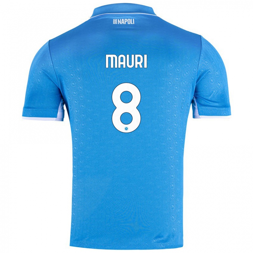 Niño Camiseta Claudia Mauri #8 Azul Cielo 1ª Equipación 2024/25 La Camisa Argentina