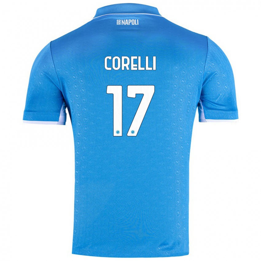 Niño Camiseta Alice Corelli #17 Azul Cielo 1ª Equipación 2024/25 La Camisa Argentina