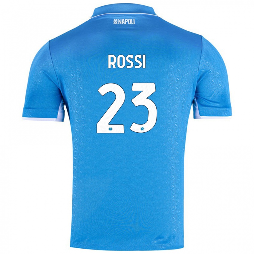 Niño Camiseta Leonardo Rossi #23 Azul Cielo 1ª Equipación 2024/25 La Camisa Argentina