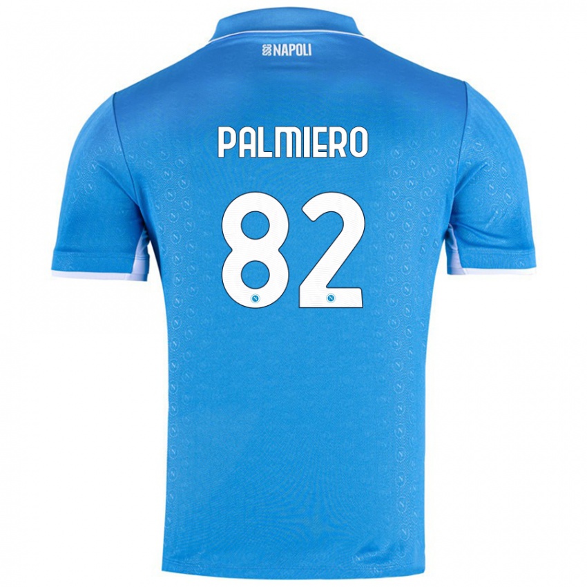 Niño Camiseta Luca Palmiero #82 Azul Cielo 1ª Equipación 2024/25 La Camisa Argentina