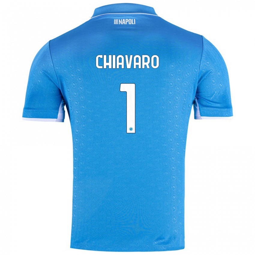 Niño Camiseta Kelly Chiavaro #1 Azul Cielo 1ª Equipación 2024/25 La Camisa Argentina