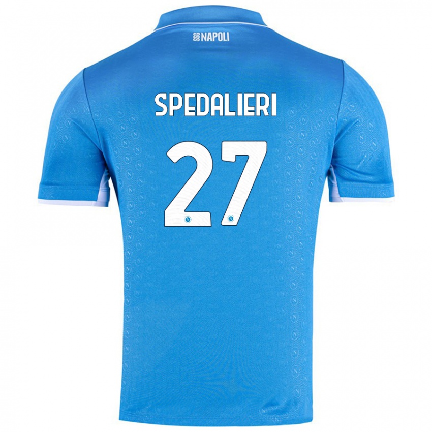 Niño Camiseta Johnatan Andrea Spedalieri #27 Azul Cielo 1ª Equipación 2024/25 La Camisa Argentina