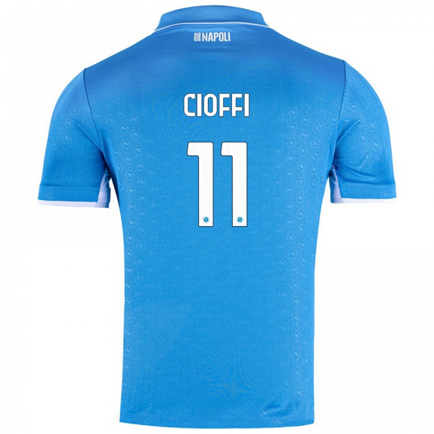 Niño Camiseta Antonio Cioffi #11 Azul Cielo 1ª Equipación 2024/25 La Camisa Argentina