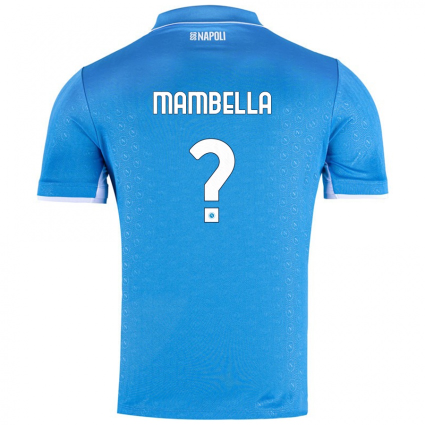 Niño Camiseta Andrea Mambella #0 Azul Cielo 1ª Equipación 2024/25 La Camisa Argentina