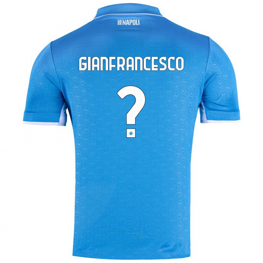 Niño Camiseta Sergio Gianfrancesco #0 Azul Cielo 1ª Equipación 2024/25 La Camisa Argentina