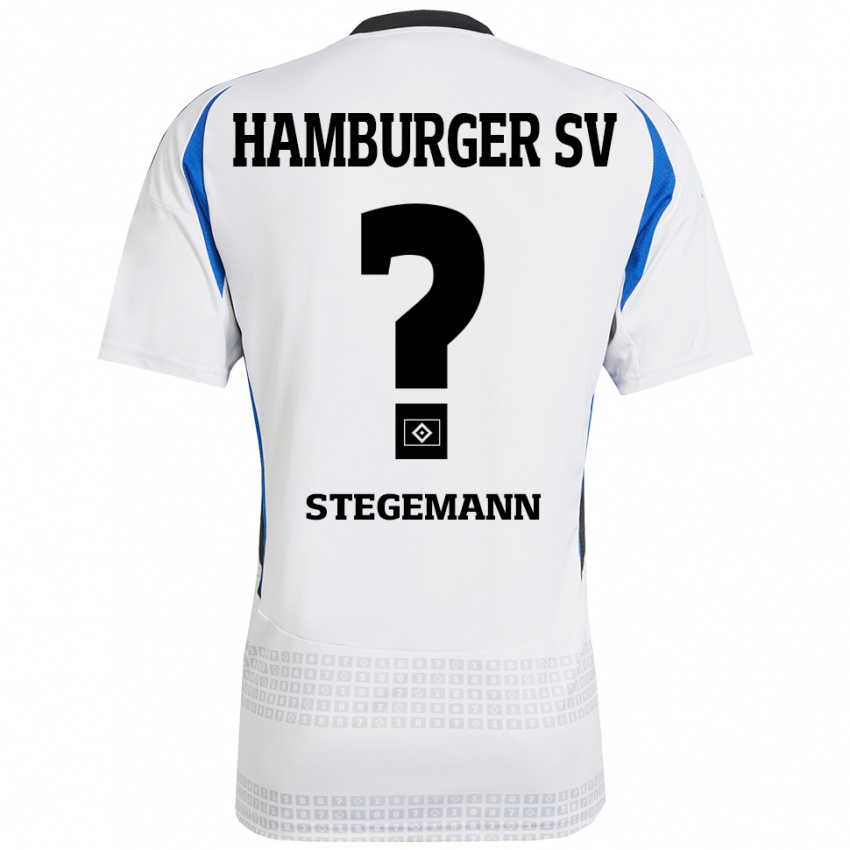 Niño Camiseta Jean-Pierre Stegemann #0 Blanco Azul 1ª Equipación 2024/25 La Camisa Argentina