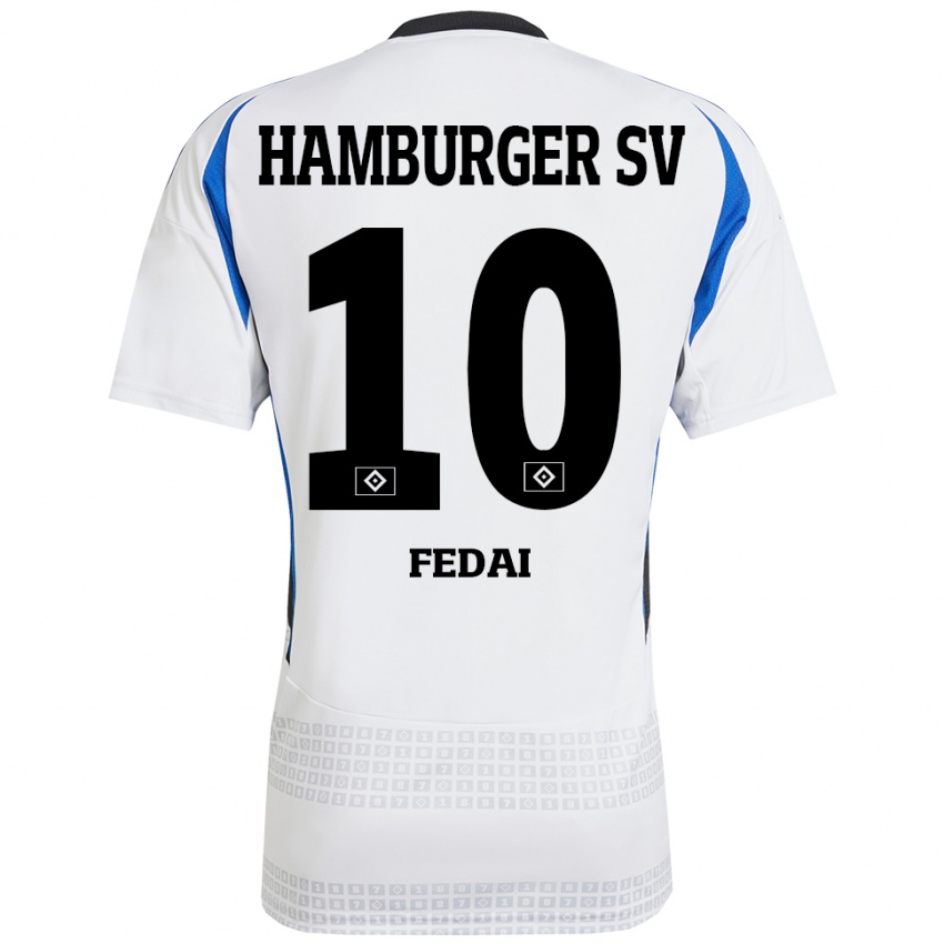 Niño Camiseta Martin Fedai #10 Blanco Azul 1ª Equipación 2024/25 La Camisa Argentina