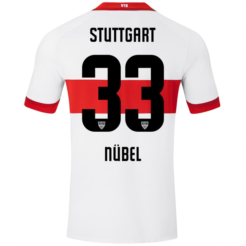 Niño Camiseta Alexander Nübel #33 Blanco Rojo 1ª Equipación 2024/25 La Camisa Argentina