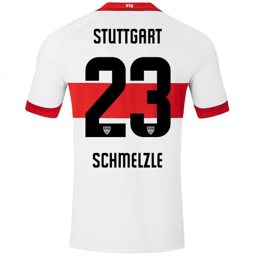 Niño Camiseta Marlen Schmelzle #23 Blanco Rojo 1ª Equipación 2024/25 La Camisa Argentina