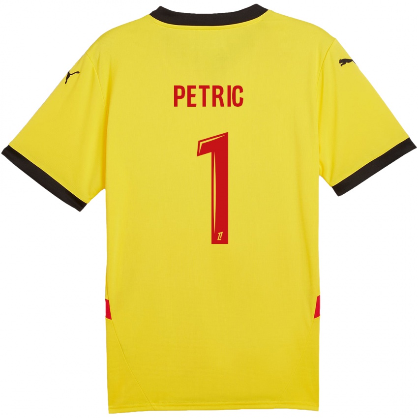 Niño Camiseta Denis Petric #1 Amarillo Rojo 1ª Equipación 2024/25 La Camisa Argentina