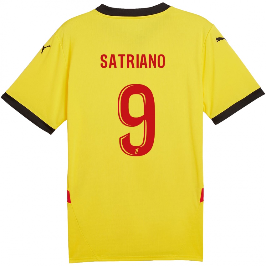 Niño Camiseta Martín Satriano #9 Amarillo Rojo 1ª Equipación 2024/25 La Camisa Argentina