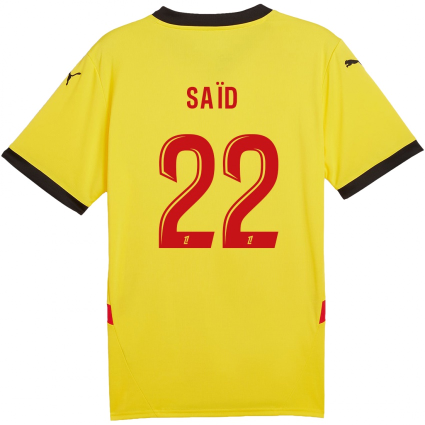 Niño Camiseta Wesley Saïd #22 Amarillo Rojo 1ª Equipación 2024/25 La Camisa Argentina