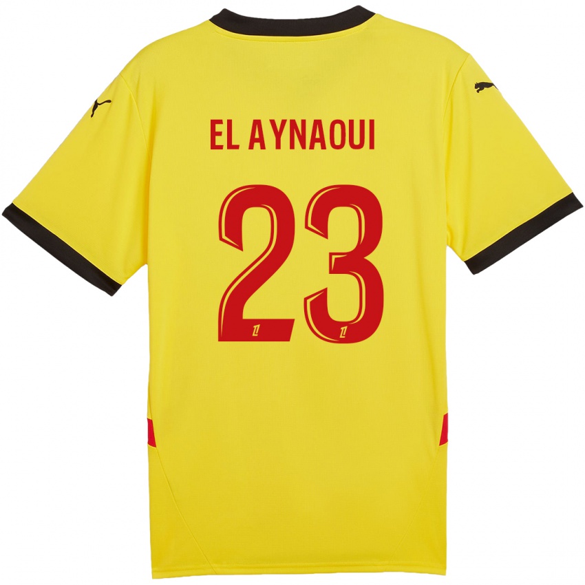 Niño Camiseta Neil El Aynaoui #23 Amarillo Rojo 1ª Equipación 2024/25 La Camisa Argentina