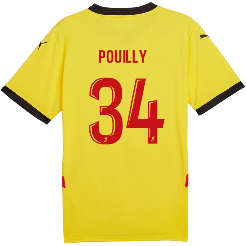 Niño Camiseta Tom Pouilly #34 Amarillo Rojo 1ª Equipación 2024/25 La Camisa Argentina