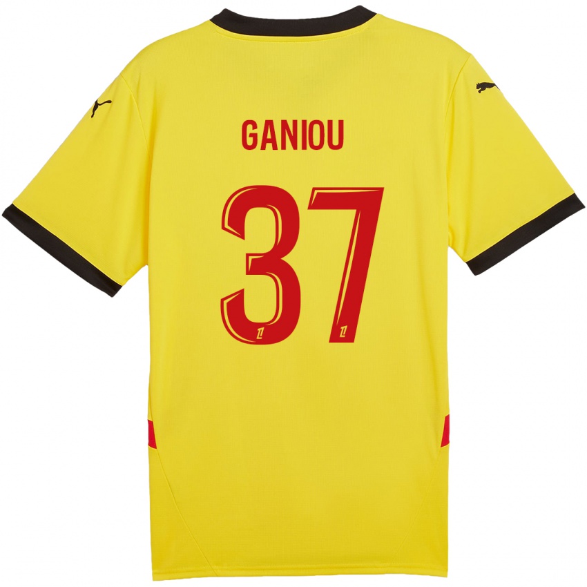 Niño Camiseta Ismaëlo Ganiou #37 Amarillo Rojo 1ª Equipación 2024/25 La Camisa Argentina