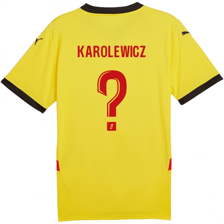 Niño Camiseta Roman Karolewicz #0 Amarillo Rojo 1ª Equipación 2024/25 La Camisa Argentina