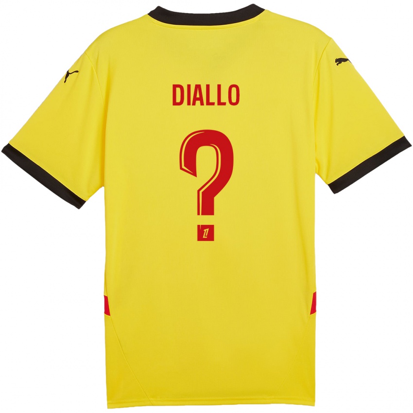 Niño Camiseta Alpha Diallo #0 Amarillo Rojo 1ª Equipación 2024/25 La Camisa Argentina