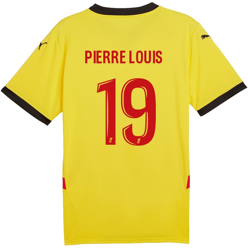 Niño Camiseta Dayana Pierre-Louis #19 Amarillo Rojo 1ª Equipación 2024/25 La Camisa Argentina