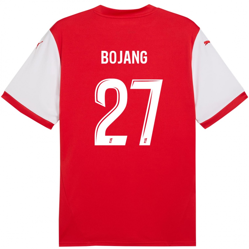 Niño Camiseta Adama Bojang #27 Rojo Blanco 1ª Equipación 2024/25 La Camisa Argentina