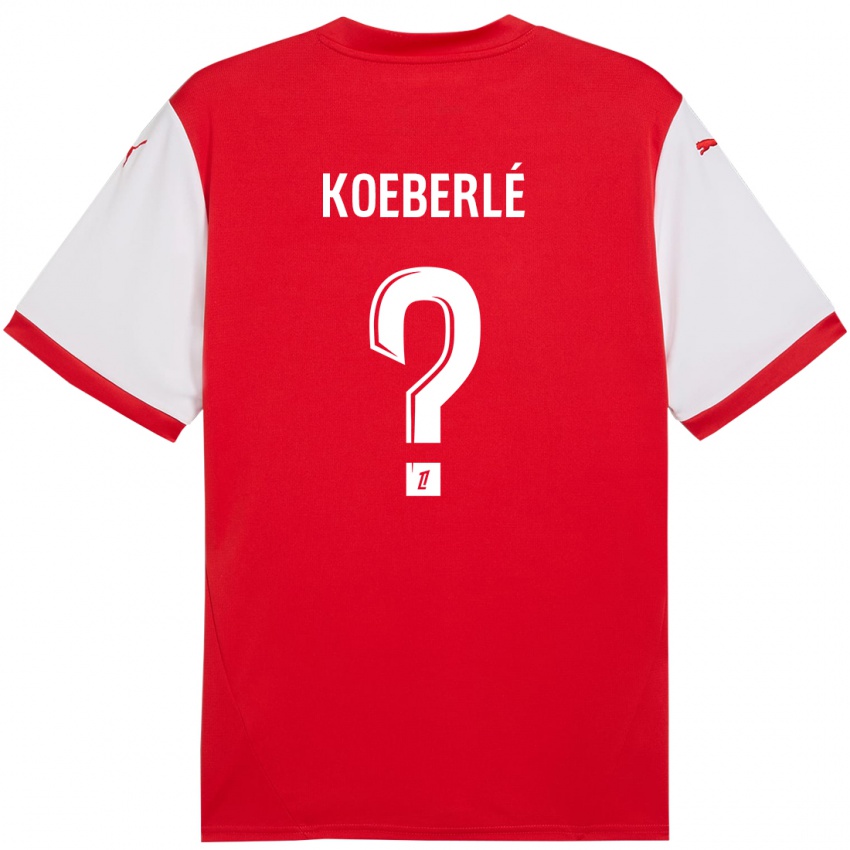 Niño Camiseta Samuel Koeberlé #0 Rojo Blanco 1ª Equipación 2024/25 La Camisa Argentina