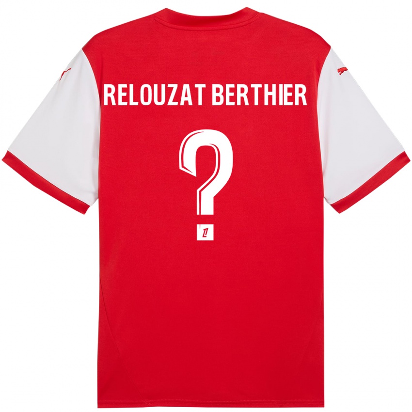 Niño Camiseta Maxime Relouzat Berthier #0 Rojo Blanco 1ª Equipación 2024/25 La Camisa Argentina