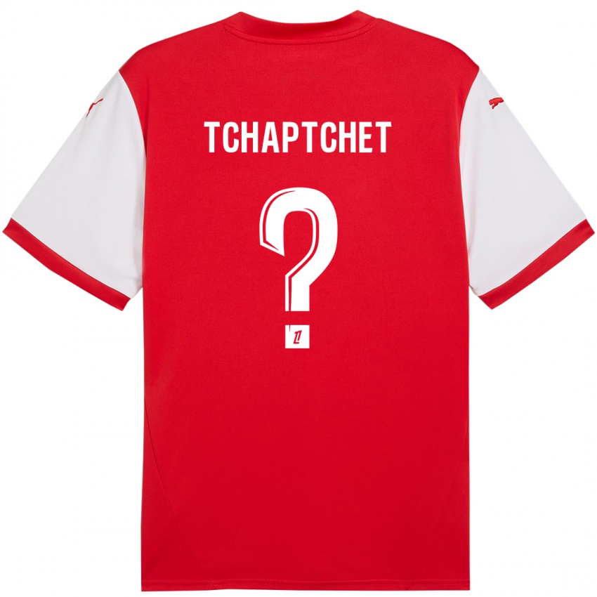 Niño Camiseta Arthur Tchaptchet #0 Rojo Blanco 1ª Equipación 2024/25 La Camisa Argentina