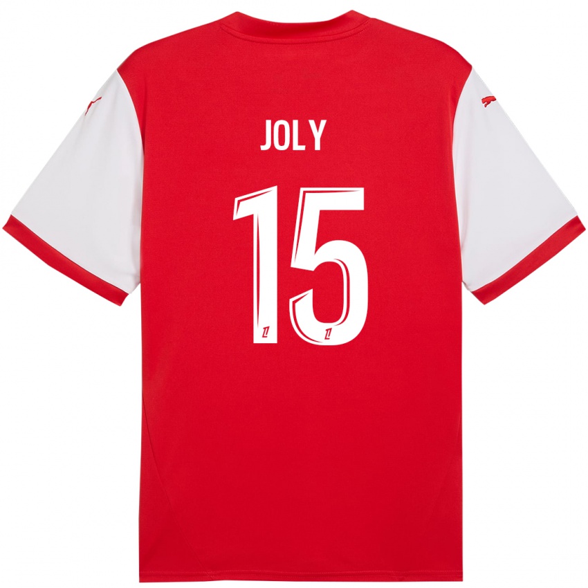 Niño Camiseta Lou-Ann Joly #15 Rojo Blanco 1ª Equipación 2024/25 La Camisa Argentina