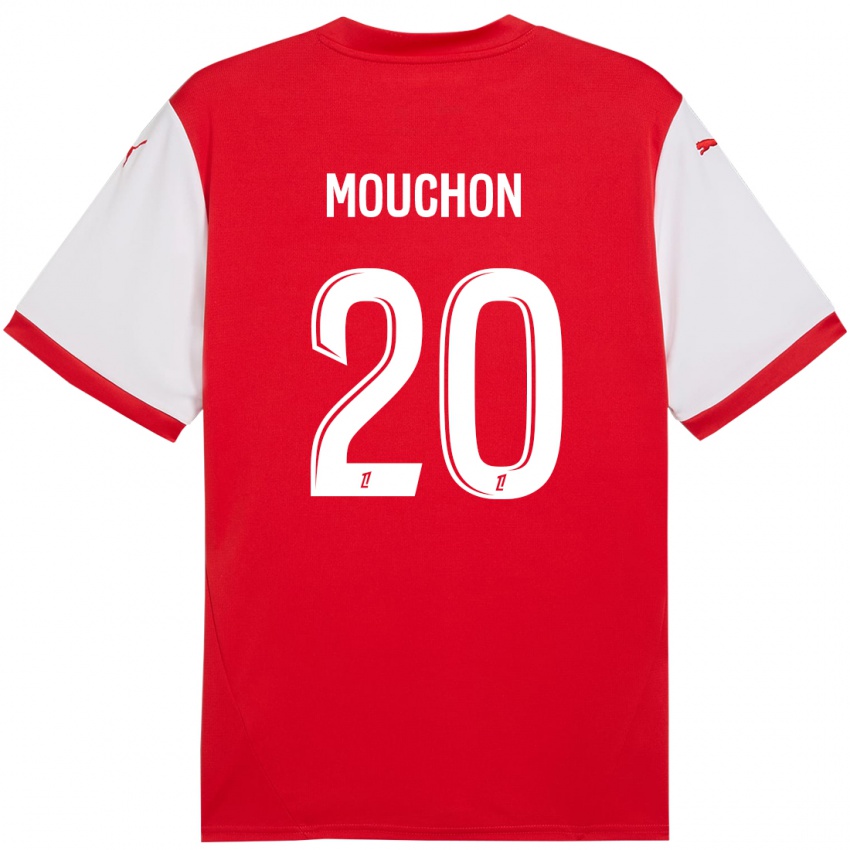 Niño Camiseta Noemie Mouchon #20 Rojo Blanco 1ª Equipación 2024/25 La Camisa Argentina