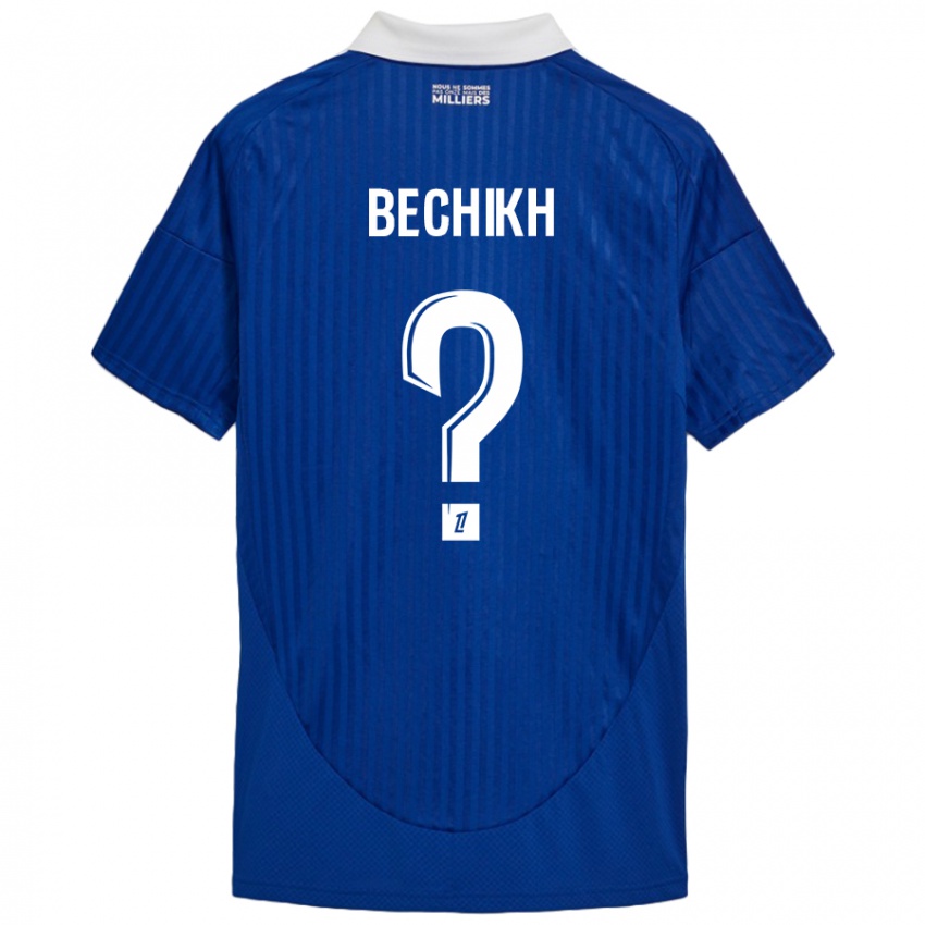 Niño Camiseta Mohamed Bechikh #0 Azul Blanco 1ª Equipación 2024/25 La Camisa Argentina