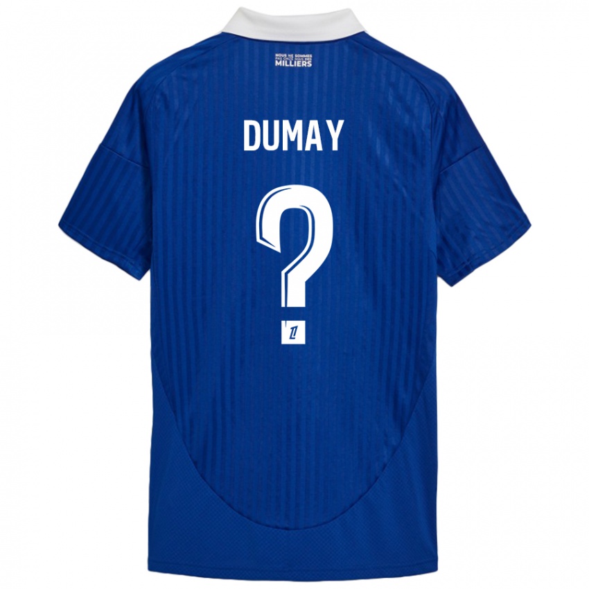 Niño Camiseta Yoann Dumay #0 Azul Blanco 1ª Equipación 2024/25 La Camisa Argentina