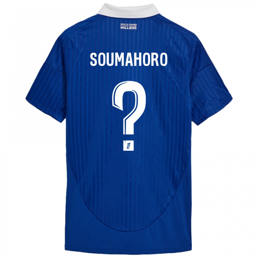 Niño Camiseta Mohamed Soumahoro #0 Azul Blanco 1ª Equipación 2024/25 La Camisa Argentina