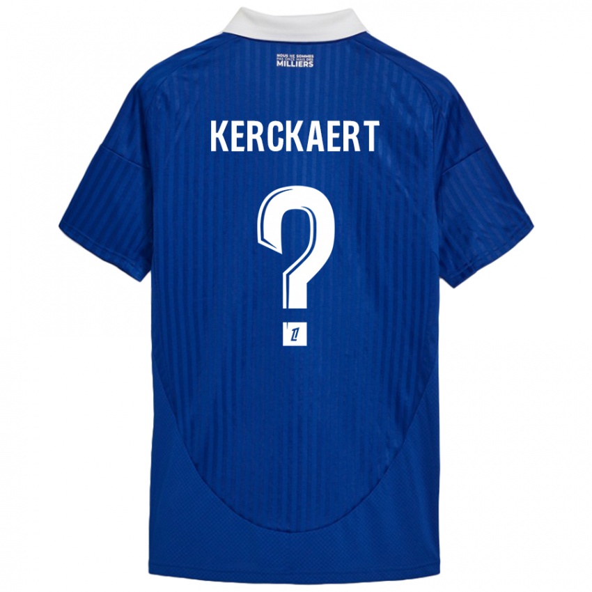 Niño Camiseta Gabriel Kerckaert #0 Azul Blanco 1ª Equipación 2024/25 La Camisa Argentina