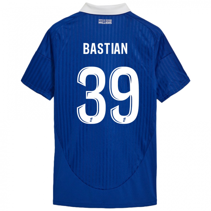 Niño Camiseta Maxime Bastian #39 Azul Blanco 1ª Equipación 2024/25 La Camisa Argentina