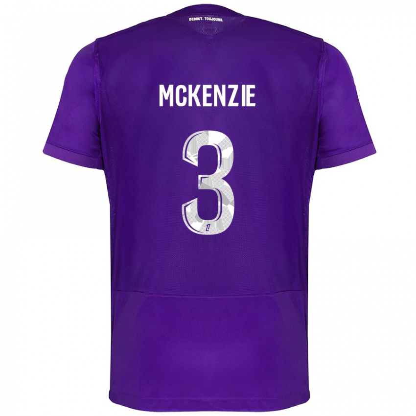 Niño Camiseta Mark Mckenzie #3 Morado Blanco 1ª Equipación 2024/25 La Camisa Argentina